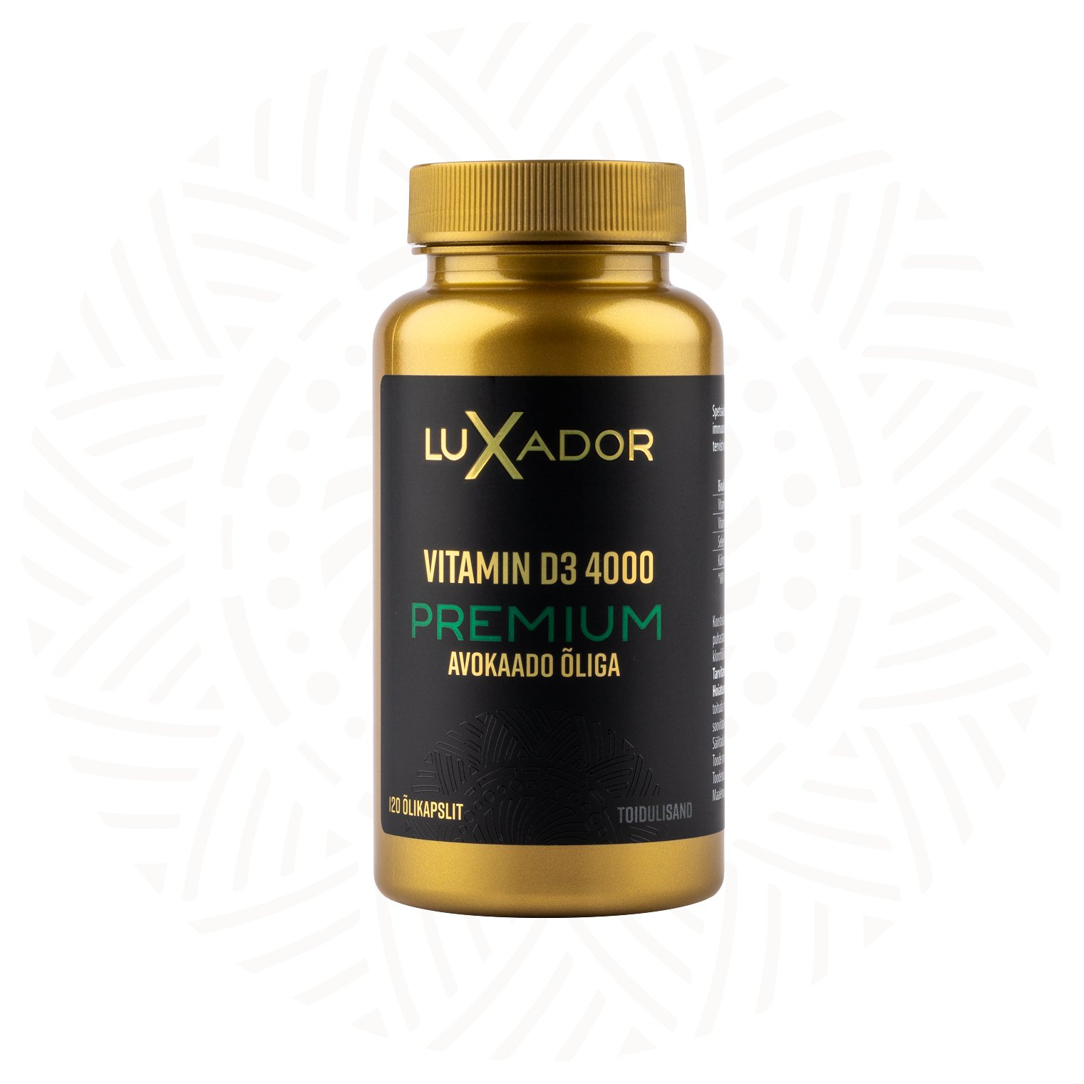 LUXADOR Vitamin D3 4000IU PREMIUM N120 softgel capsules