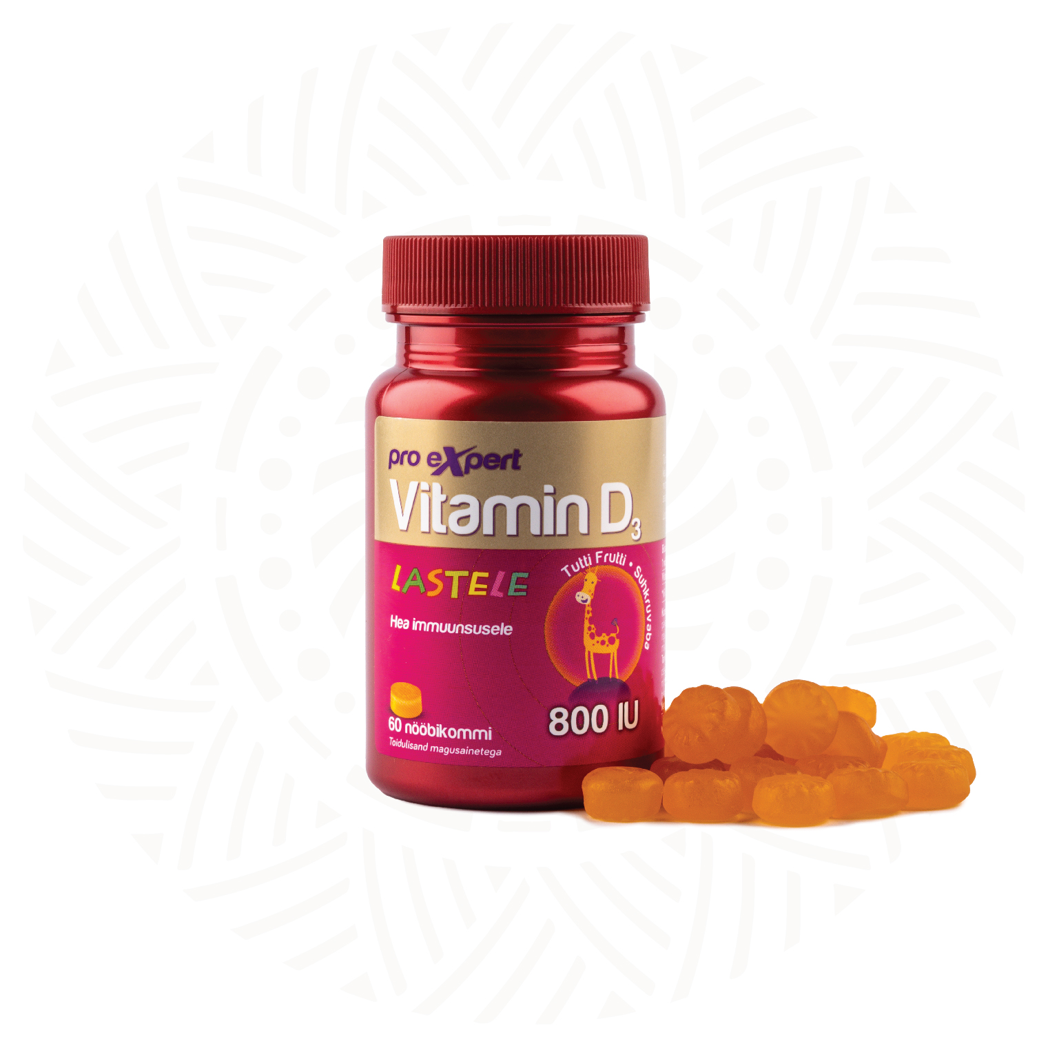 Vitamin D3 Pro Expert 800IU noobikommid N60